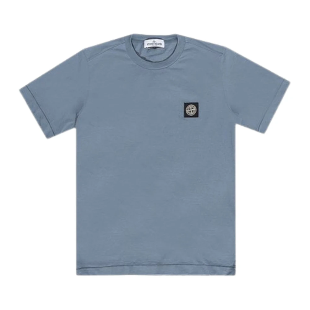 Stone Island Blå Avion T-shirt med Logo Patch Blue, Pojke