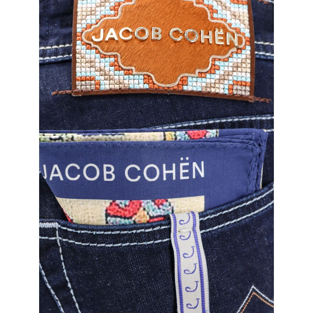Jacob Cohën Blauwe Jeans met Metalen Knopen Blue Heren