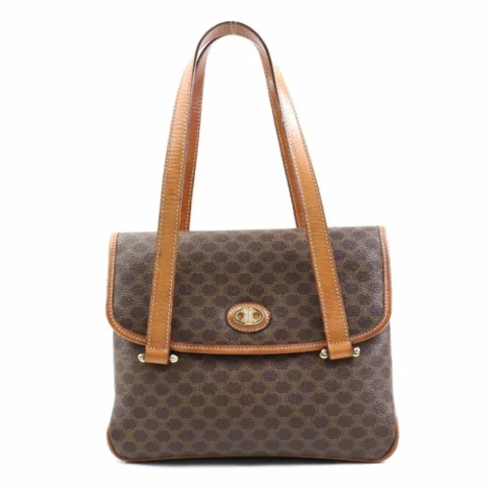 Celine Vintage Pre-owned Leather handbags Brown Dames