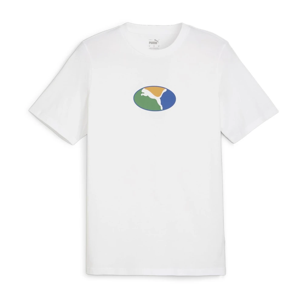 Puma Grafisch T-shirt voor mannen White Heren