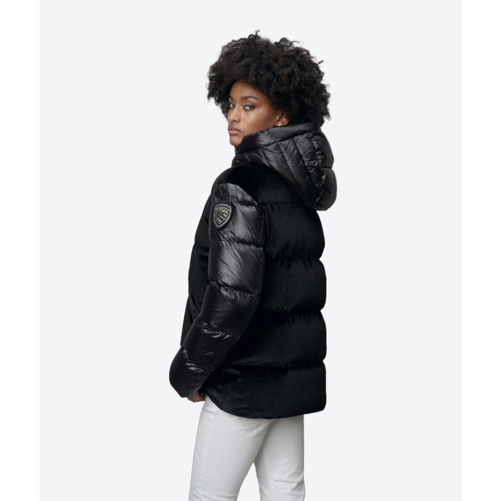 Blauer Velvet Rhoda Puffer Jacket Black Dames