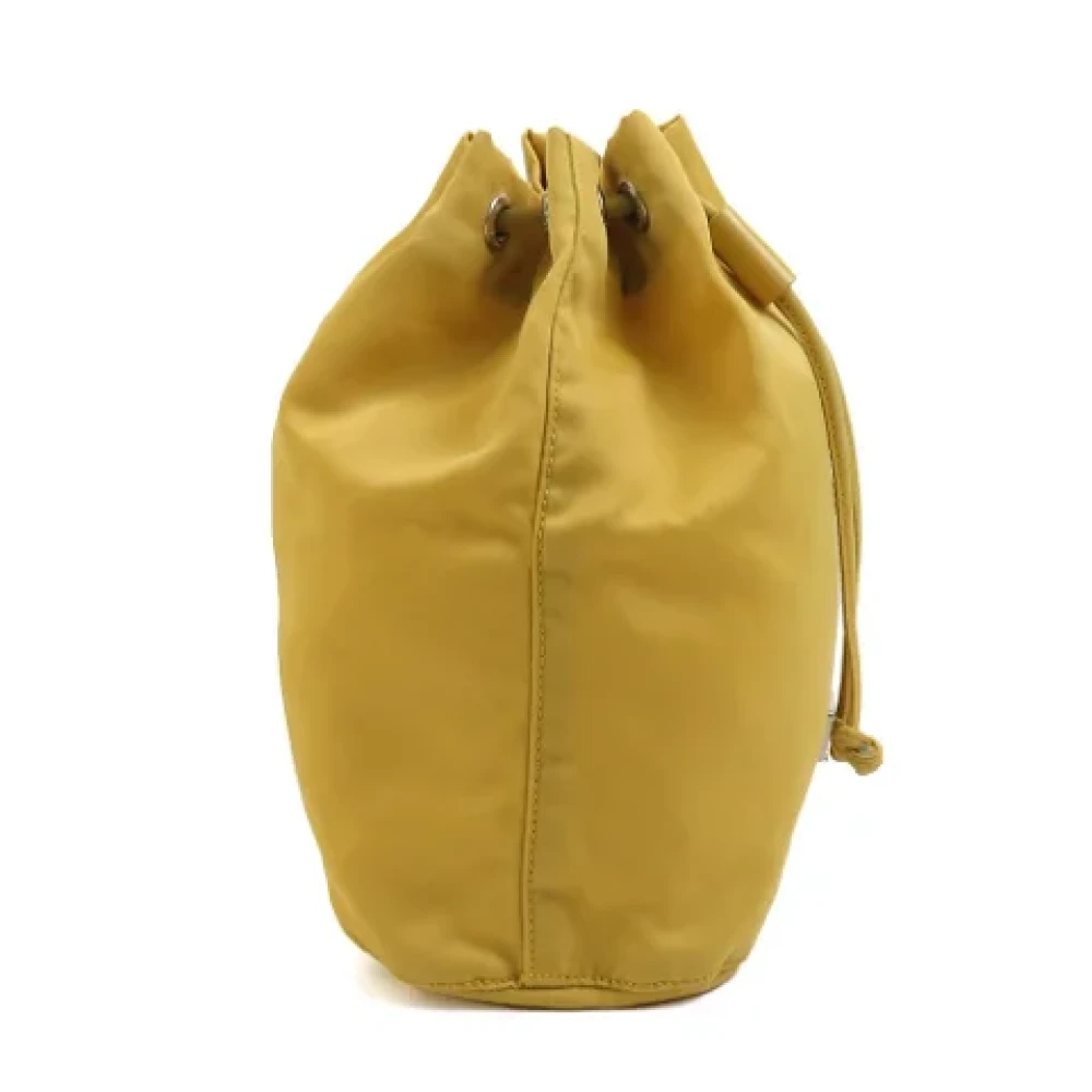 Prada Vintage Pre-owned Fabric prada-bags Yellow Dames