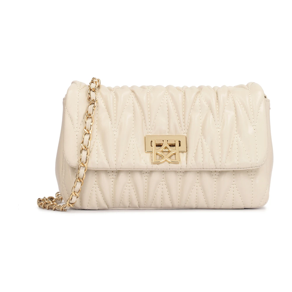Kazar Gewatteerde Leren Schoudertas Beige Dames