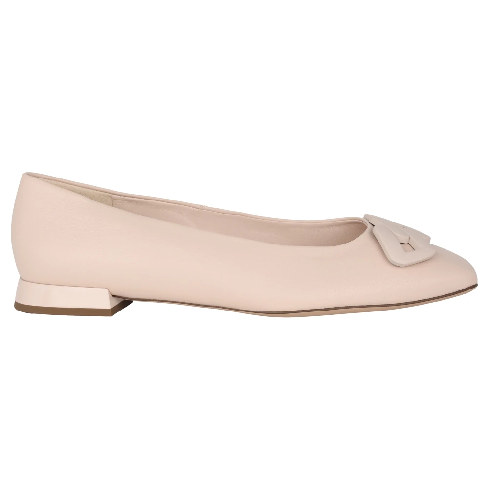 Högl Women's Beige Leather Ballerina Shoes