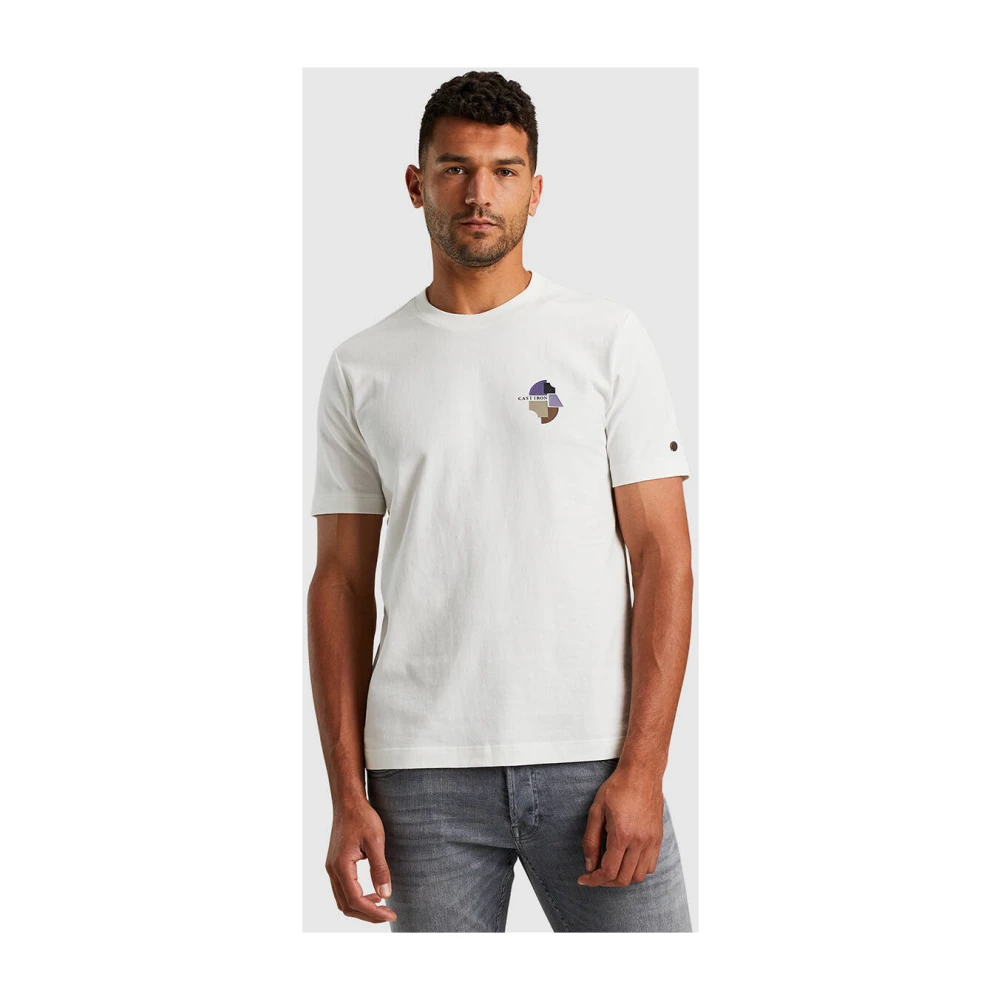 Cast Iron Korte Mouw Regular Fit T-shirt White Heren