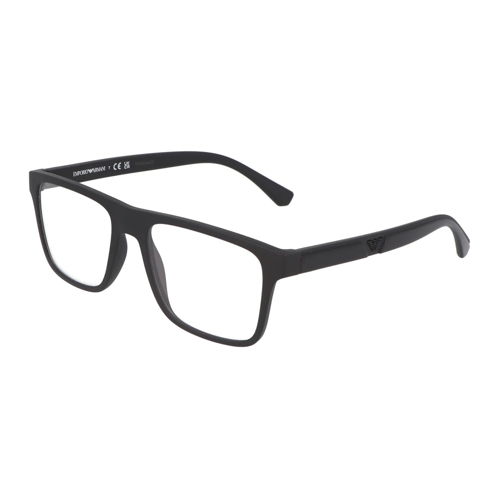 Emporio Armani Fyrkantig Ram Solglasögon Black, Unisex