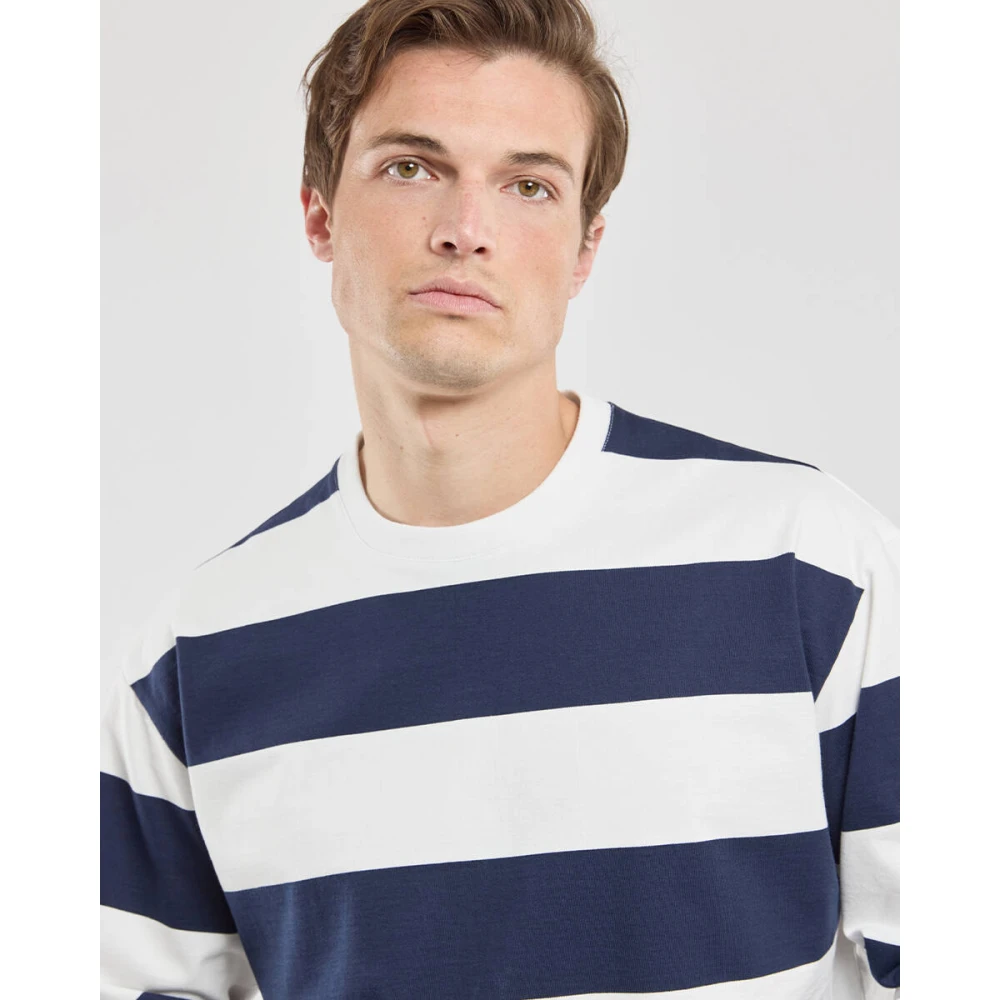 Armor-Lux Lange Mouw T-shirt Blue Heren