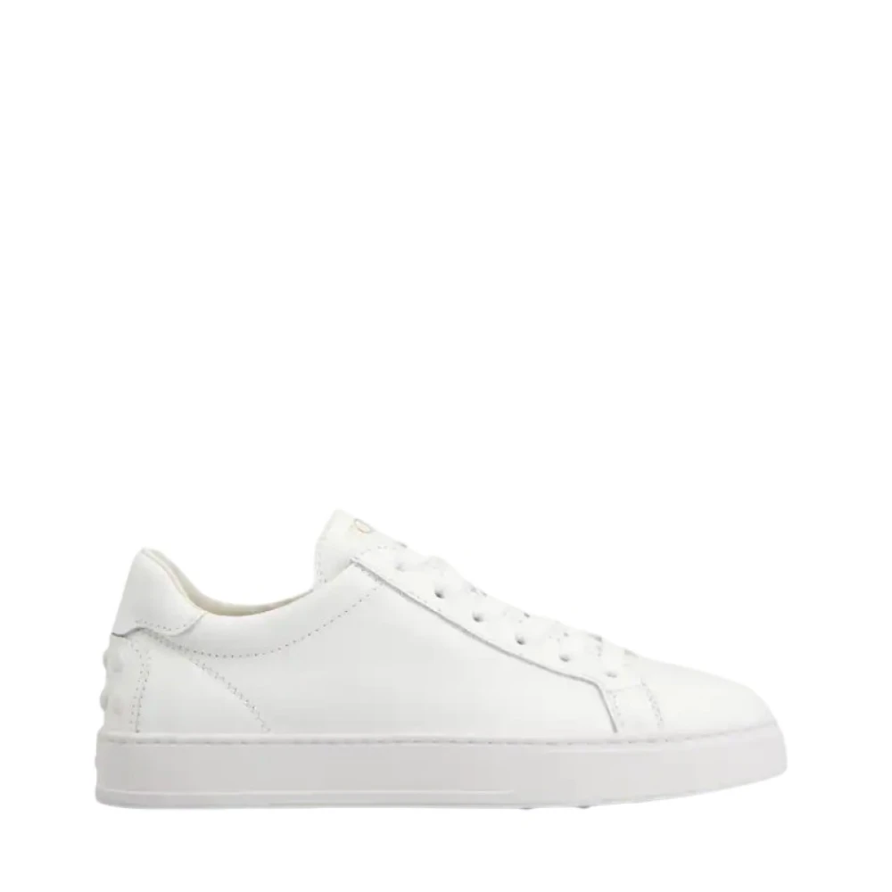 Tod's Women's White Sneakers, 6 Uk, Leather Trainers