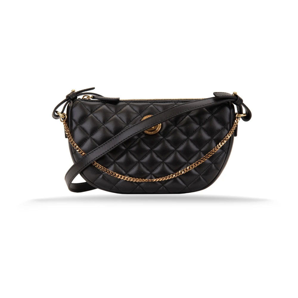 Versace Women's Black Quilted Shoulder Bag - Cross Body Bags - One Size - Bags