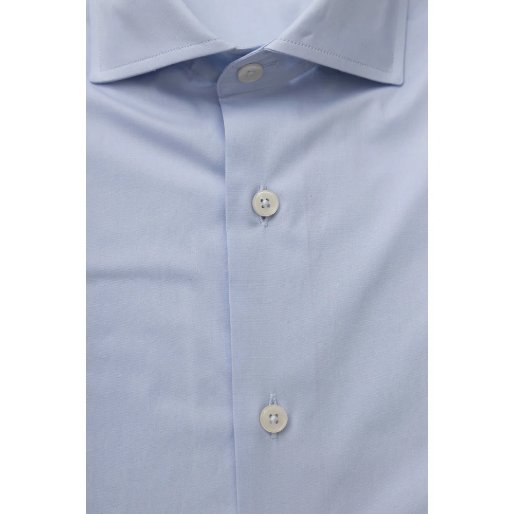 Bagutta Slim Fit Franse Kraag Overhemd Blue Heren