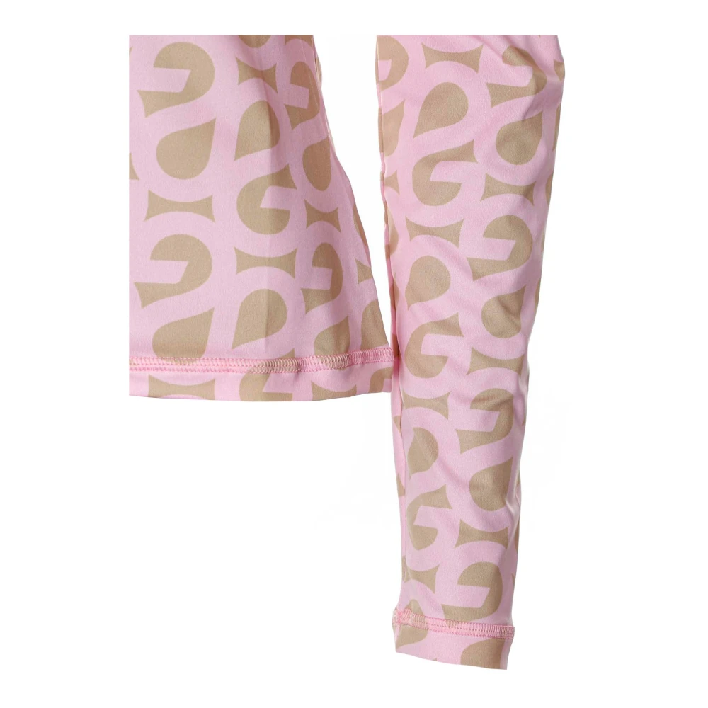 Stine Goya All-over Print Turtleneck Longsleeve Pink Dames