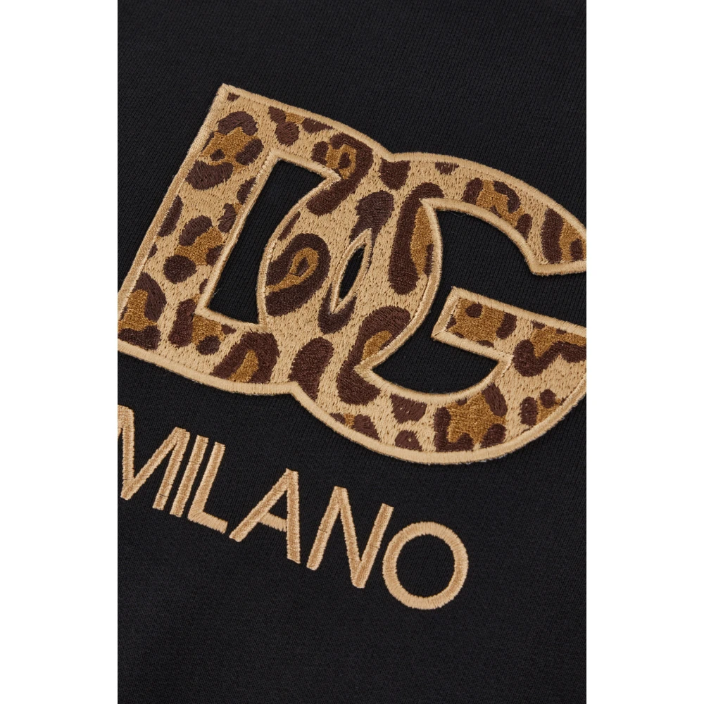 Dolce & Gabbana Stijlvolle Felpe Sweatshirt Black Dames