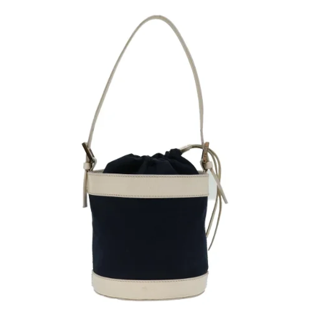 Fendi Vintage Pre-owned Canvas handbags Blue Unisex