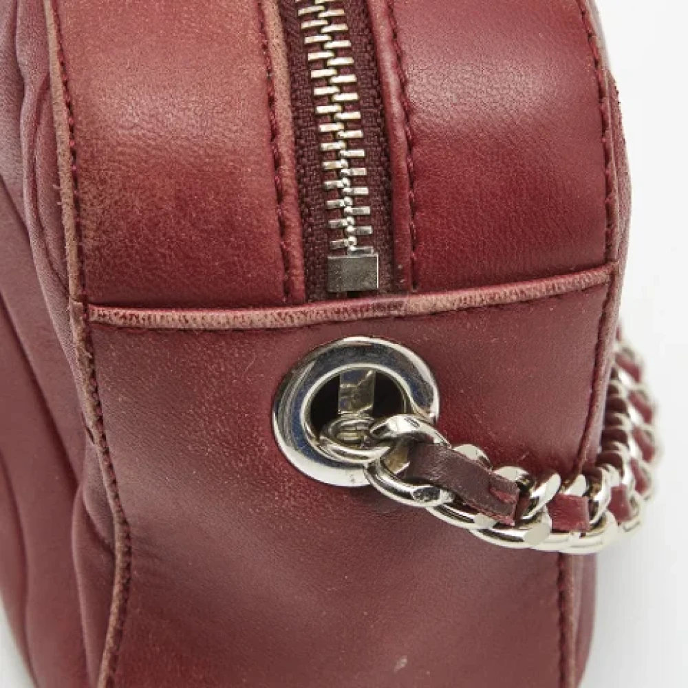 Carolina Herrera Pre-owned Leather crossbody-bags Red Dames
