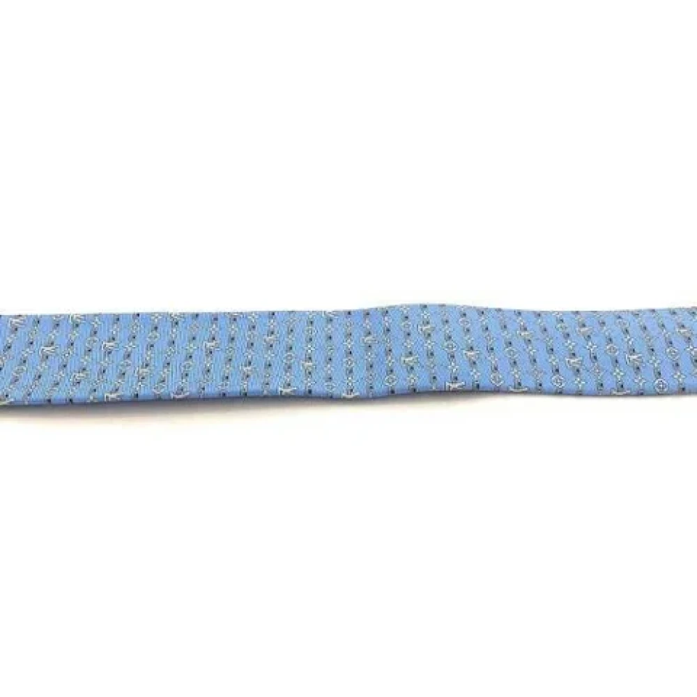 Louis Vuitton Vintage Pre-owned Silk home-office Blue Heren