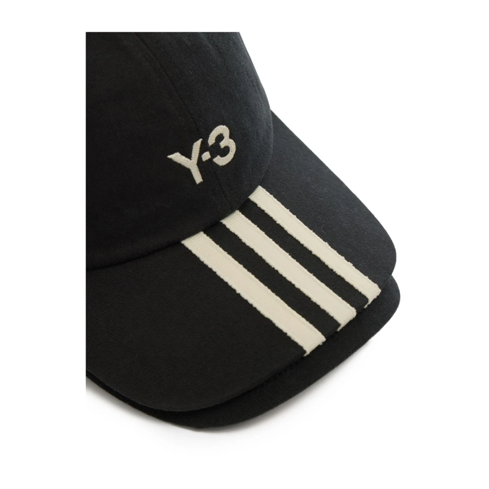 Y-3 Zwarte 3S Cap Hoed Black Unisex