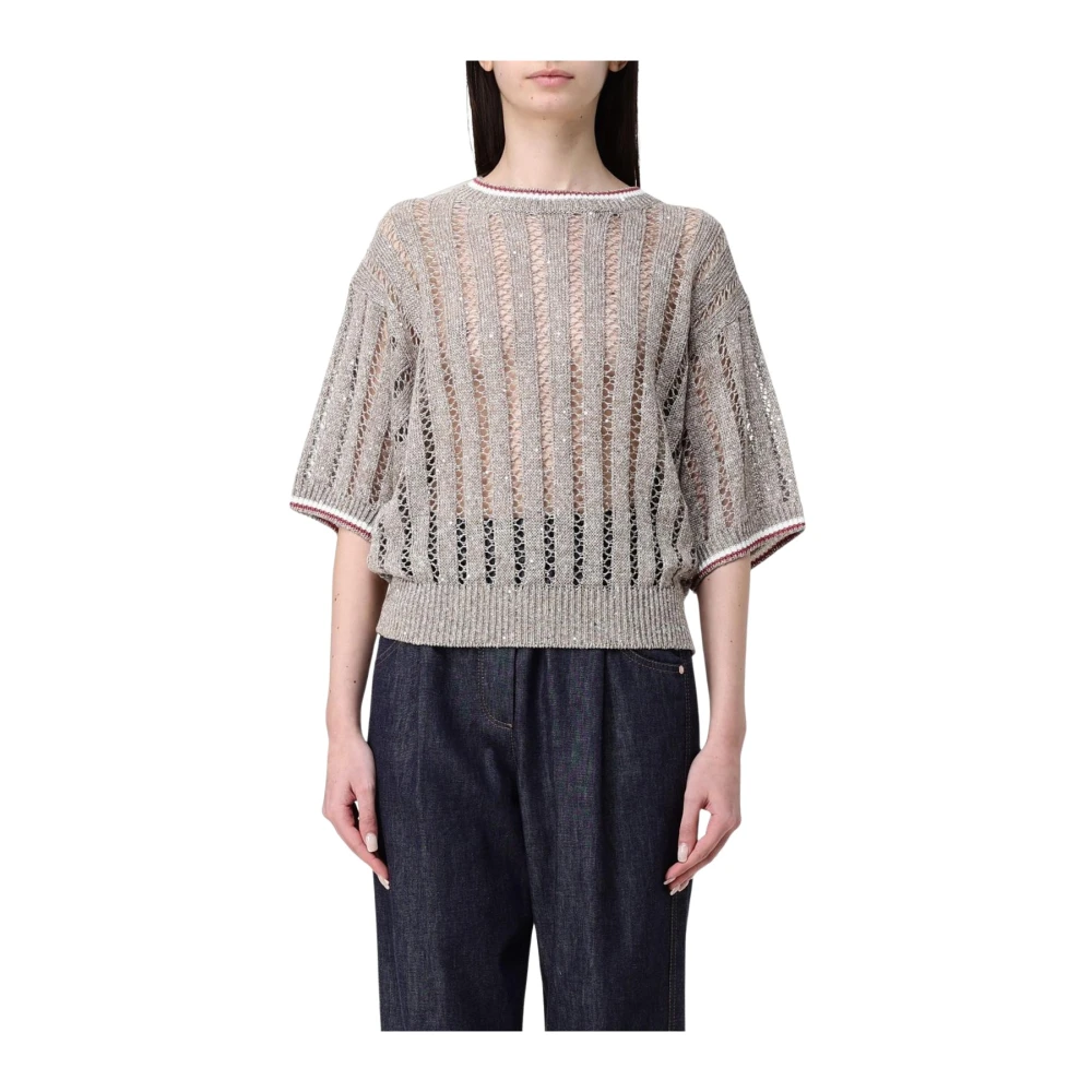 Knitwear > Round-neck Knitwear - - Brunello Cucinelli - Modalova