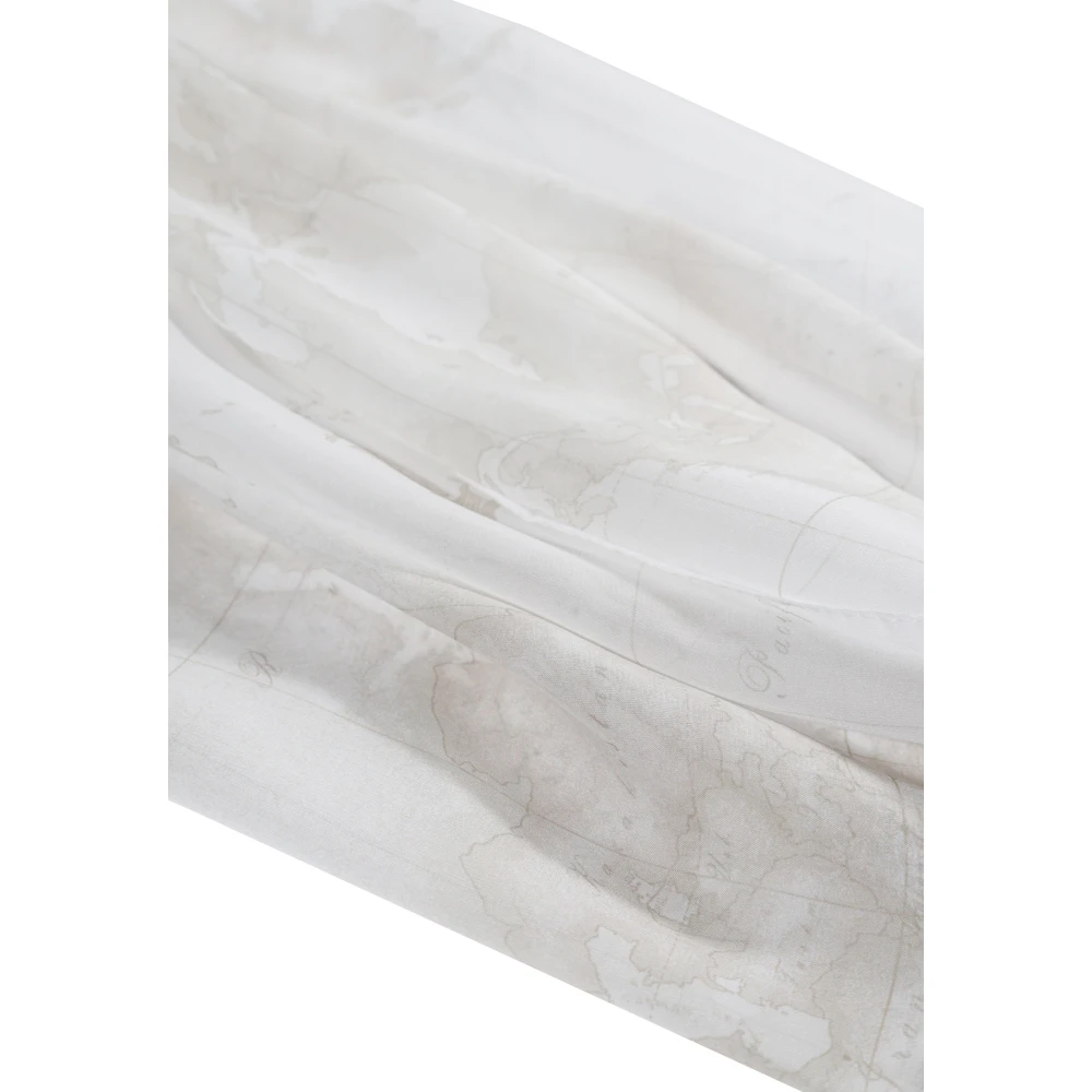Alviero Martini 1a Classe Gedrukte Polyester Sjaal Machinewasbaar White Dames