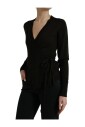 black-v-neck-crossed-cardigan-sweater