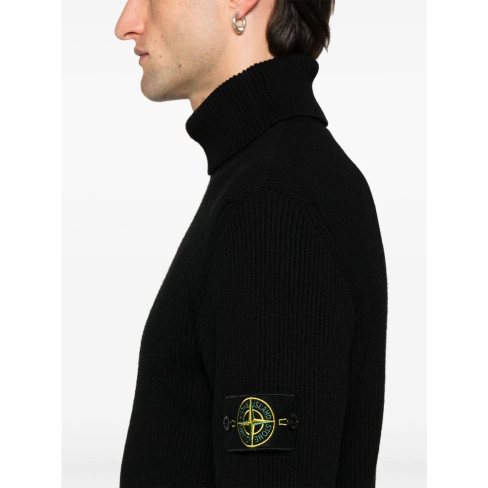 Stone Island Zwarte Sweaters voor Mannen Black Heren