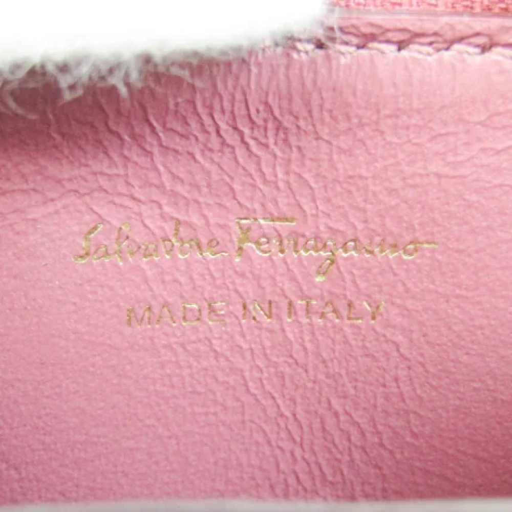 Salvatore Ferragamo Pre-owned Leather wallets Pink Dames