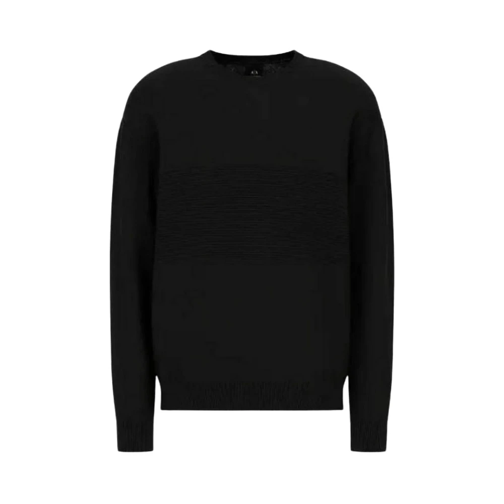 Armani Exchange Herren Schwarz Strickwaren, K, Lgröße: