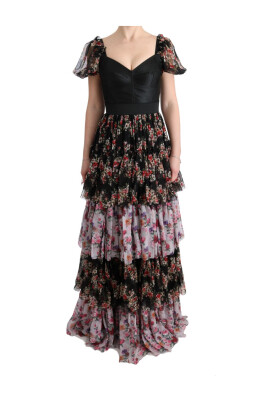 multicolor-silk-stretch-floral-shift-long-dress
