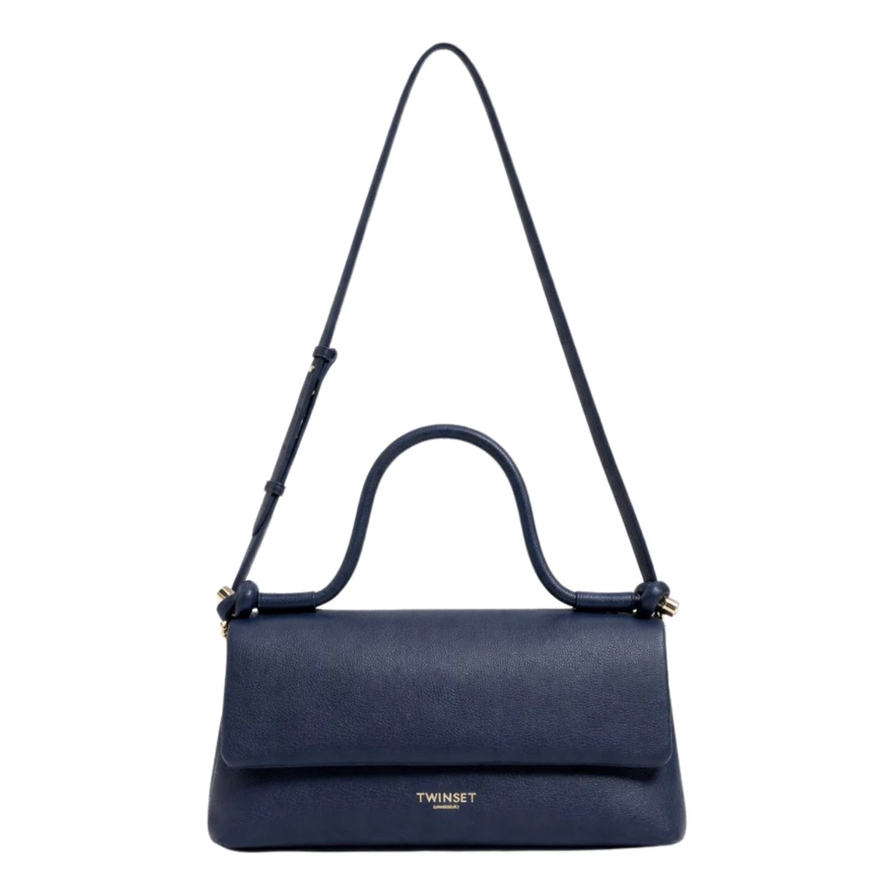 Twinset Women's Blue Flap Shoulder Bag