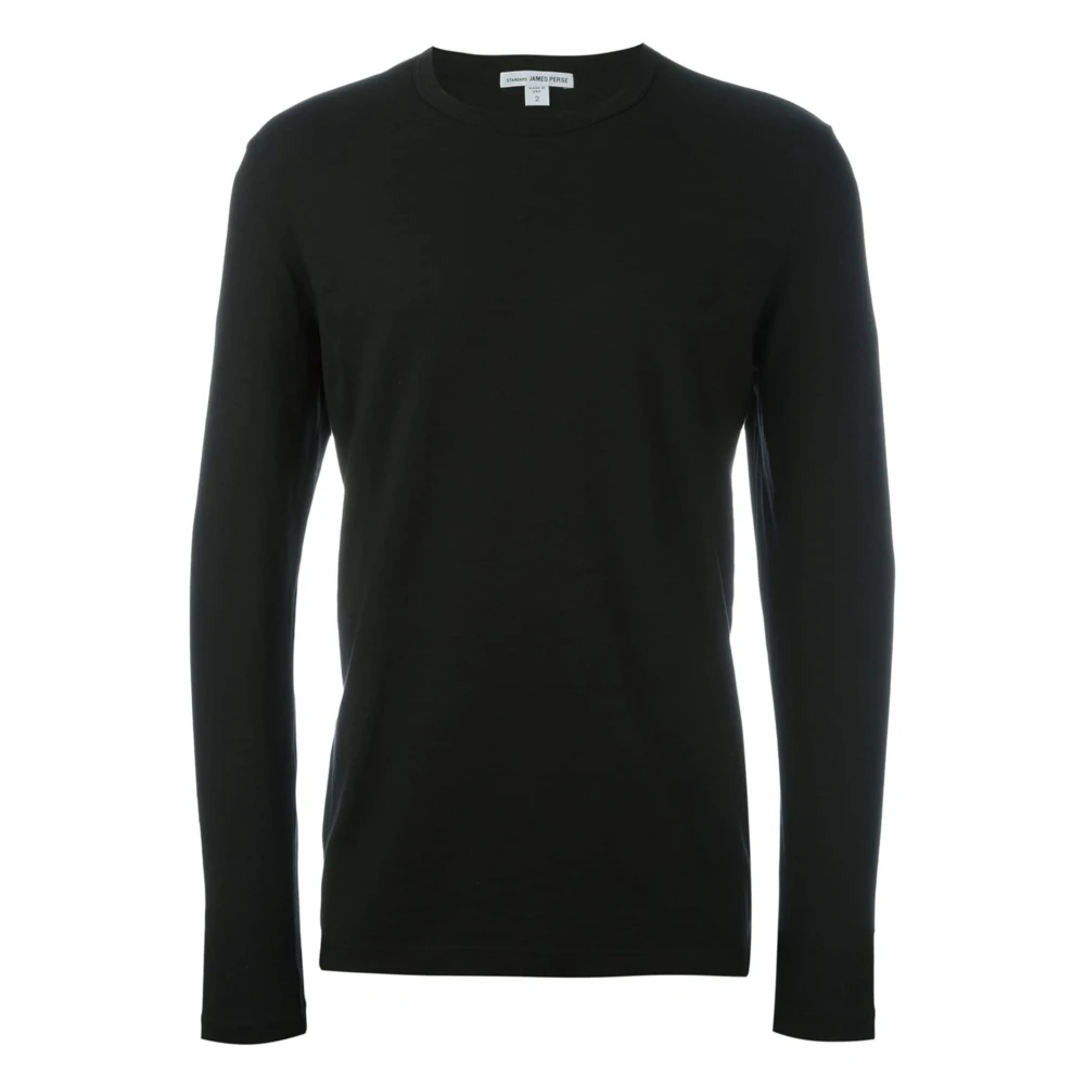 James Perse Pima Katoenen Crew Neck T-Shirt Black Heren