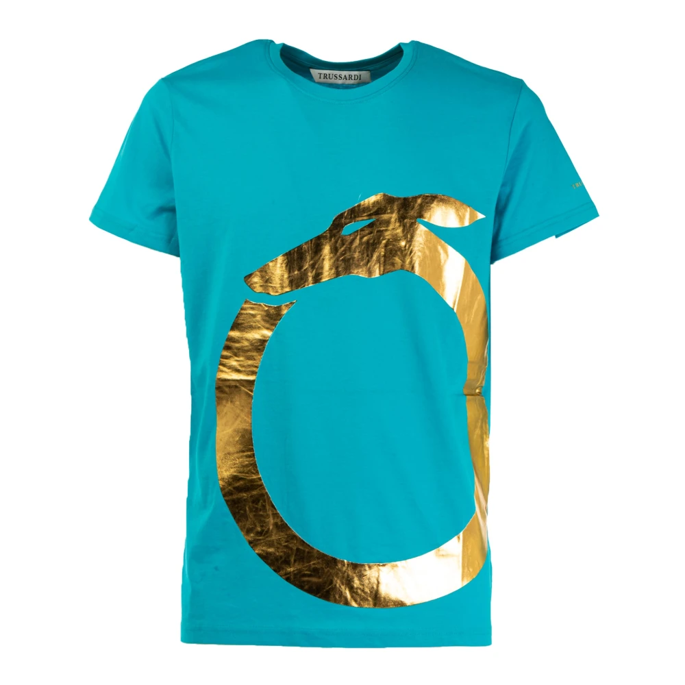 Trussardi Stijlvolle T-shirt Collectie voor Mannen Blue Heren