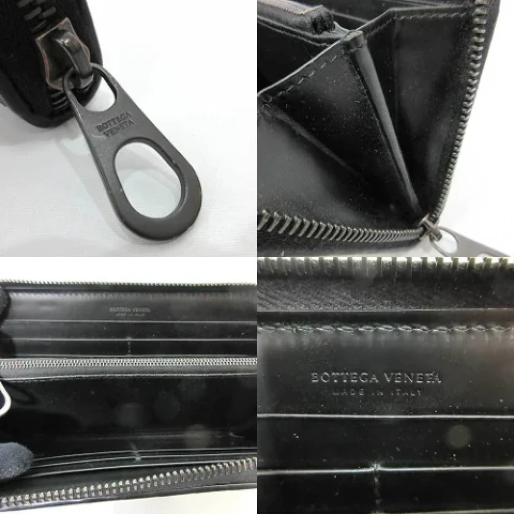 Bottega Veneta Vintage Pre-owned Leather wallets Black Heren
