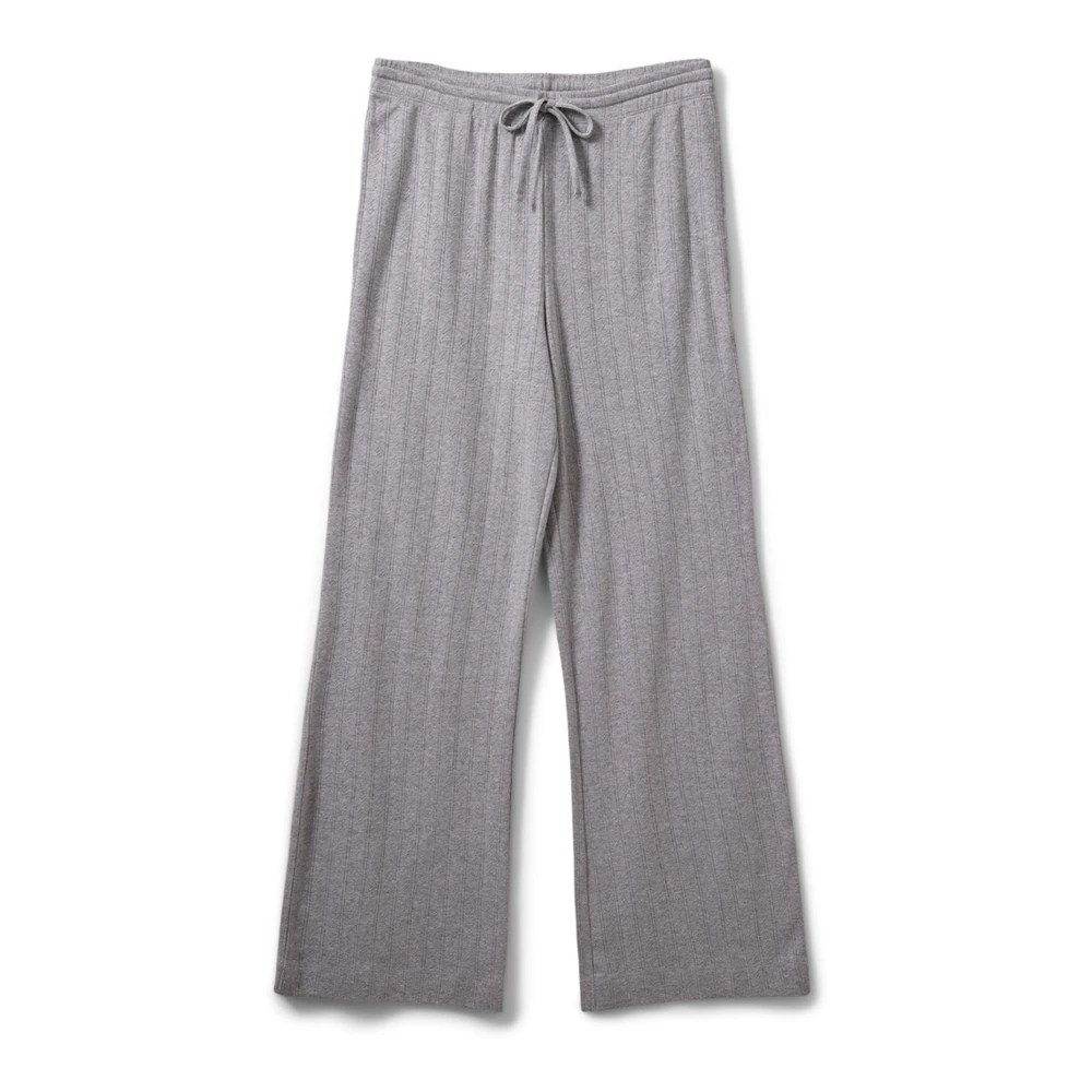 Sofie Schnoor Gray Wide Trousers, Female, M, Rosalindsw Trousers