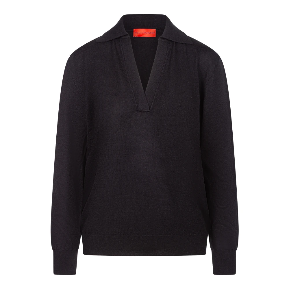 Wild Cashmere Zwarte Sweaters voor een Gezellige Look Black Dames