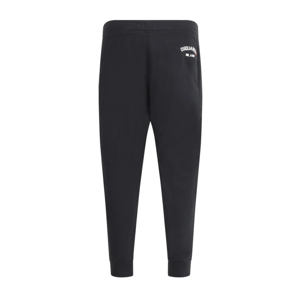 Dsquared2 Comfortabele Jogger Sweatpants met zijzakken Black Heren