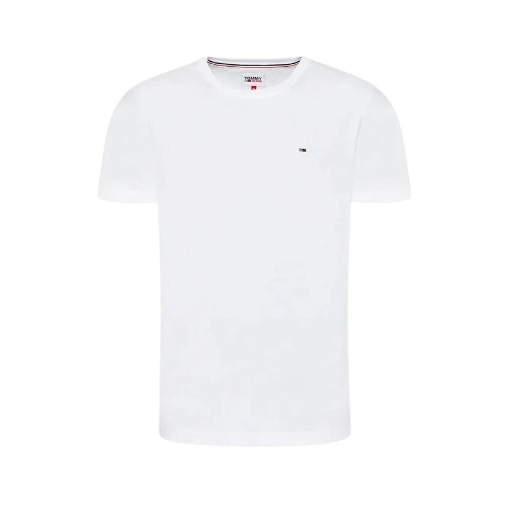 Tommy Hilfiger Avslappnad Bomull T-shirt White, Herr