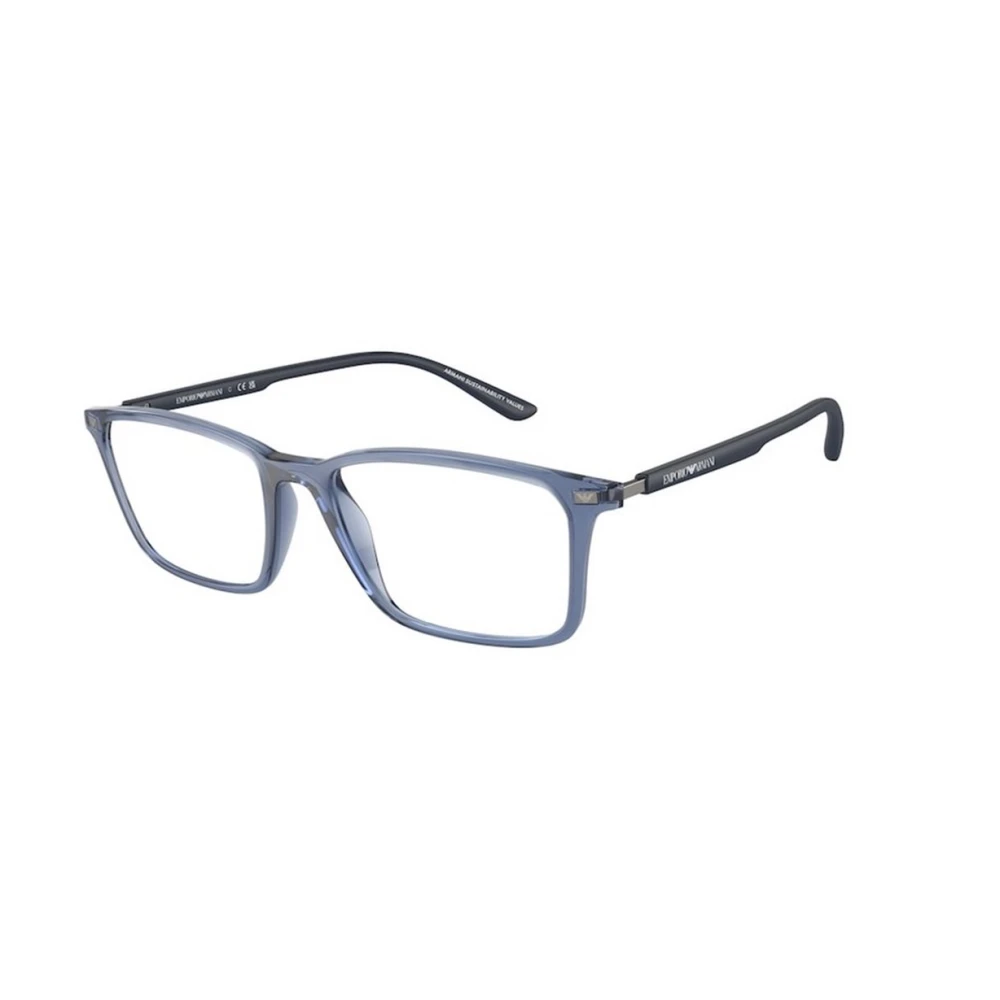 Emporio Armani Blauw Montuur Zonnebril Blue Unisex