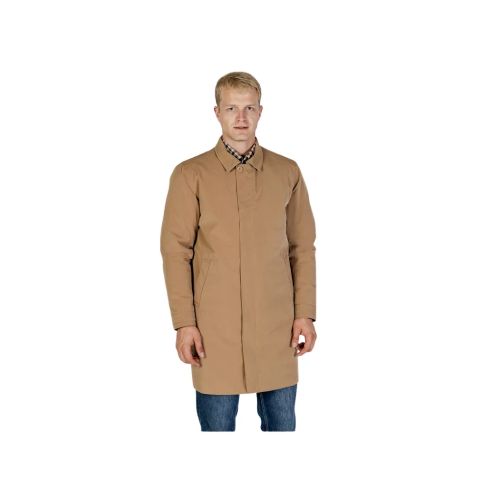 Aquascutum Gewatteerde Trenchcoat met PrimaLoft Beige Heren