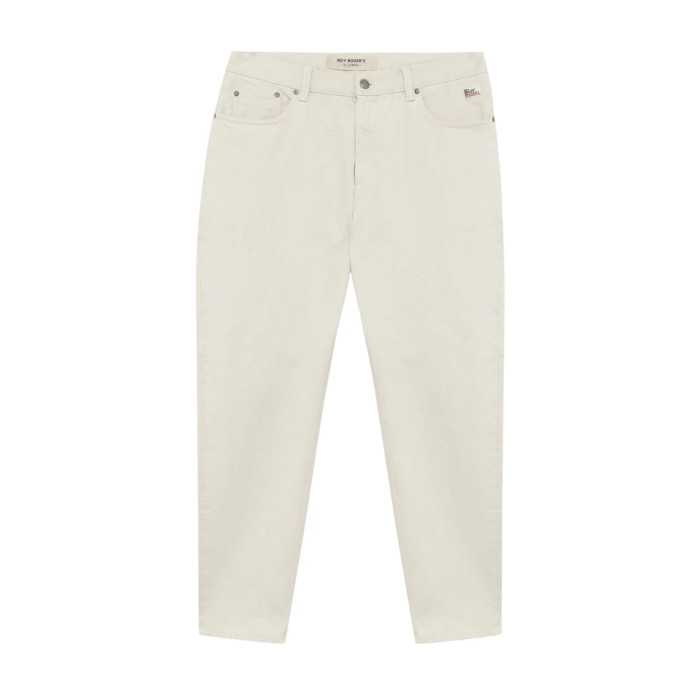 Roy Roger's Men's White Straight Fit Jeans, W31, Dapper Carrot Fit Denim Jeans