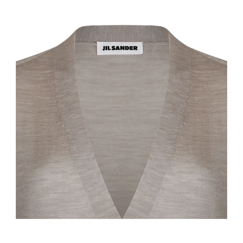Jil Sander Stijlvolle Sweaters Collectie Gray Dames