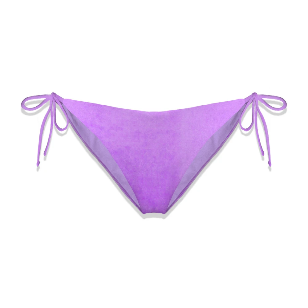 Saint Barth Velvet Lace Slip-On Sandalen Purple Dames