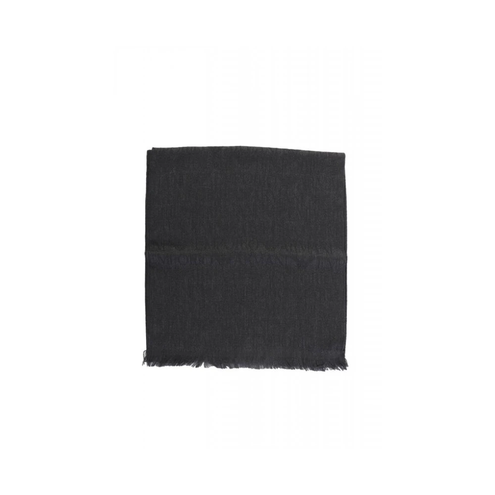 Emporio Armani Unisex Bufanda De Lana Jacquard