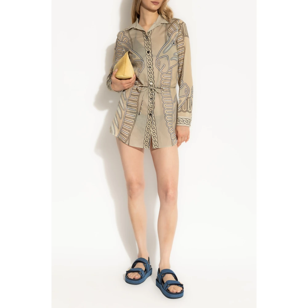 TORY BURCH Gestreept overhemd Multicolor Dames