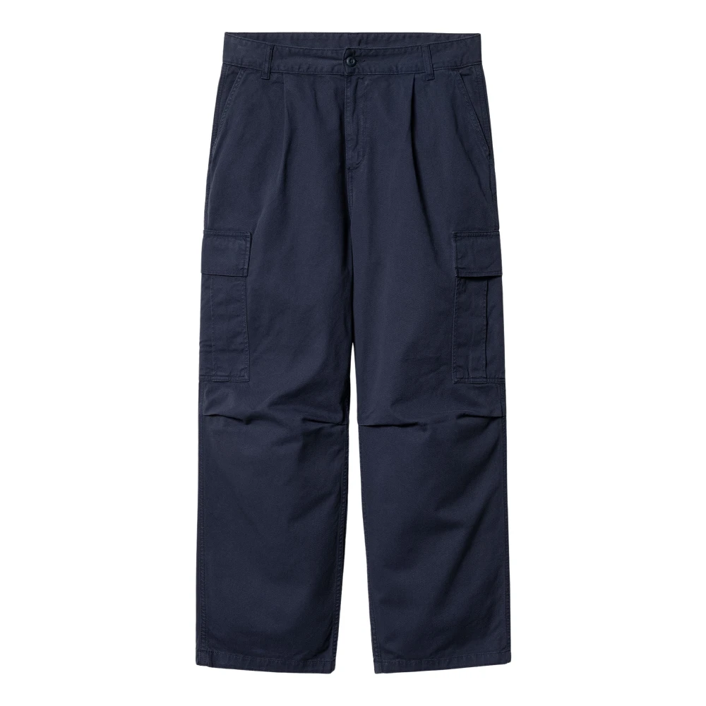 Carhartt Wip Avslappnad passform Cargo Byxor Air Force Blue Blue, Herr