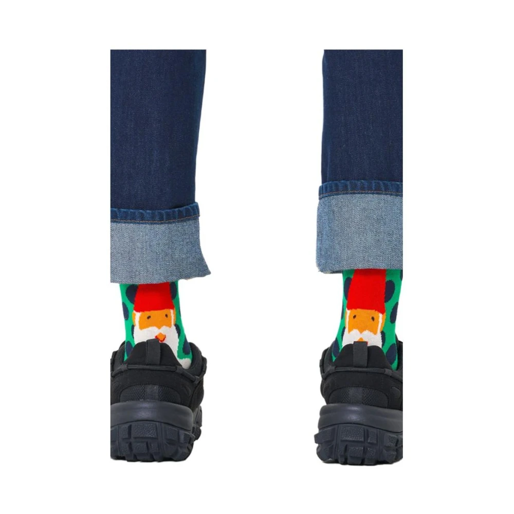 Happy Socks Polka Dot Crew Socks Groen Multicolor Heren