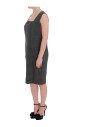 gray-checkered-cotton-blazer-dress-set-suit