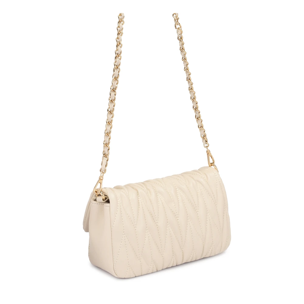 Kazar Gewatteerde Leren Schoudertas Beige Dames