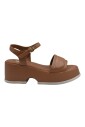 bruin-leren-vetersandalen