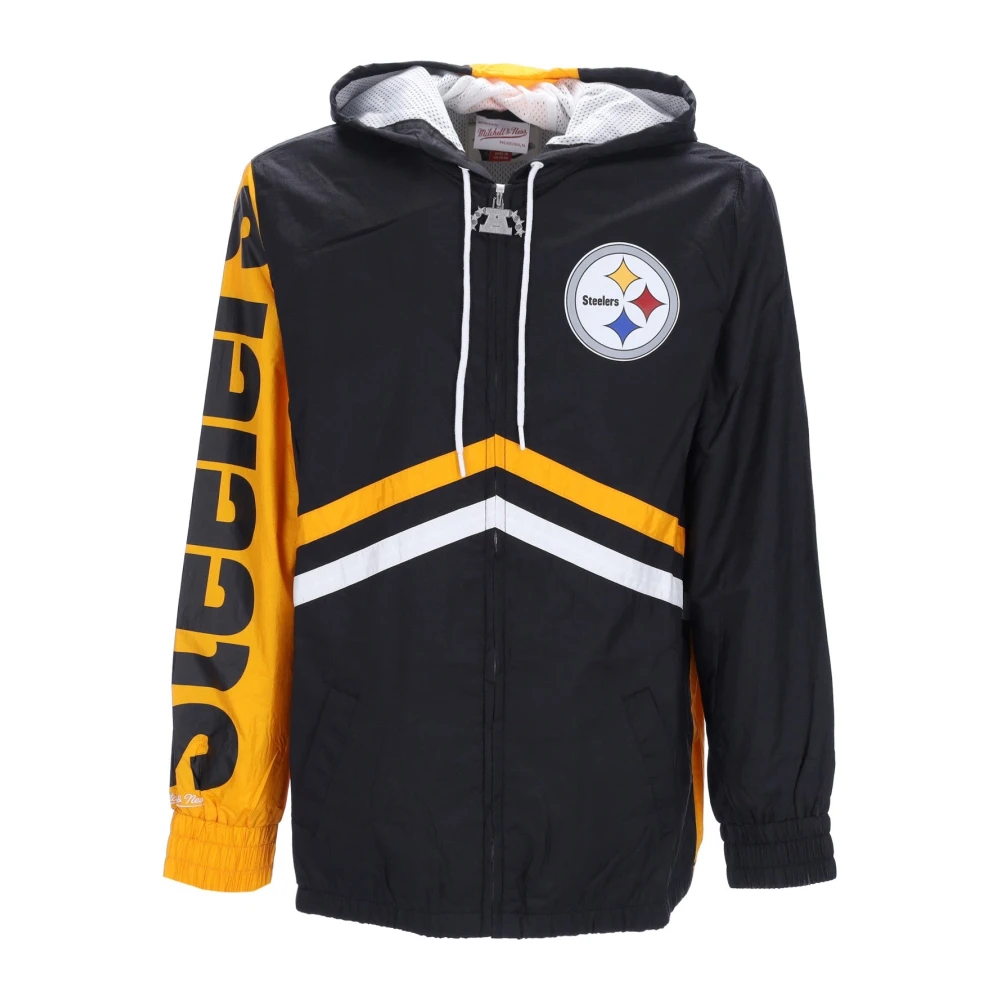 Mitchell & Ness Men's Black Pittsburgh Steelers Windbreaker Jacket