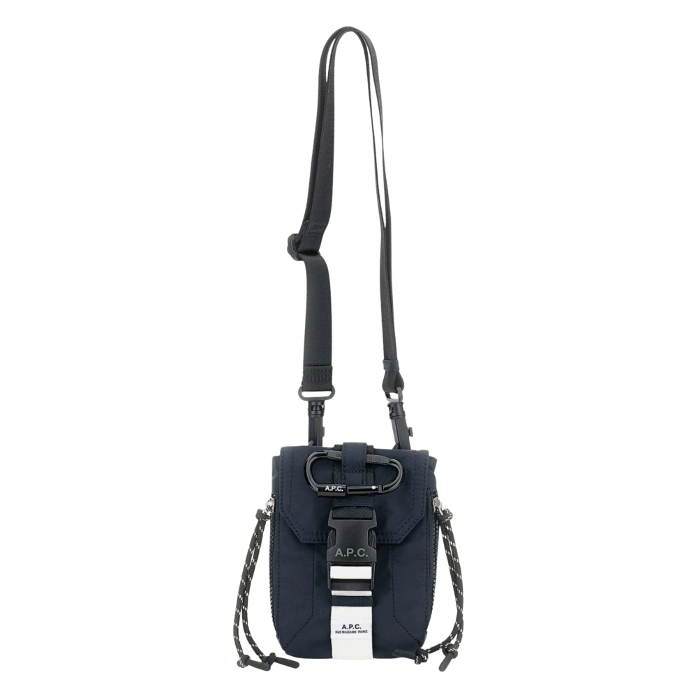 A.p.c. Men's Blue Trek Crossbody Pouch