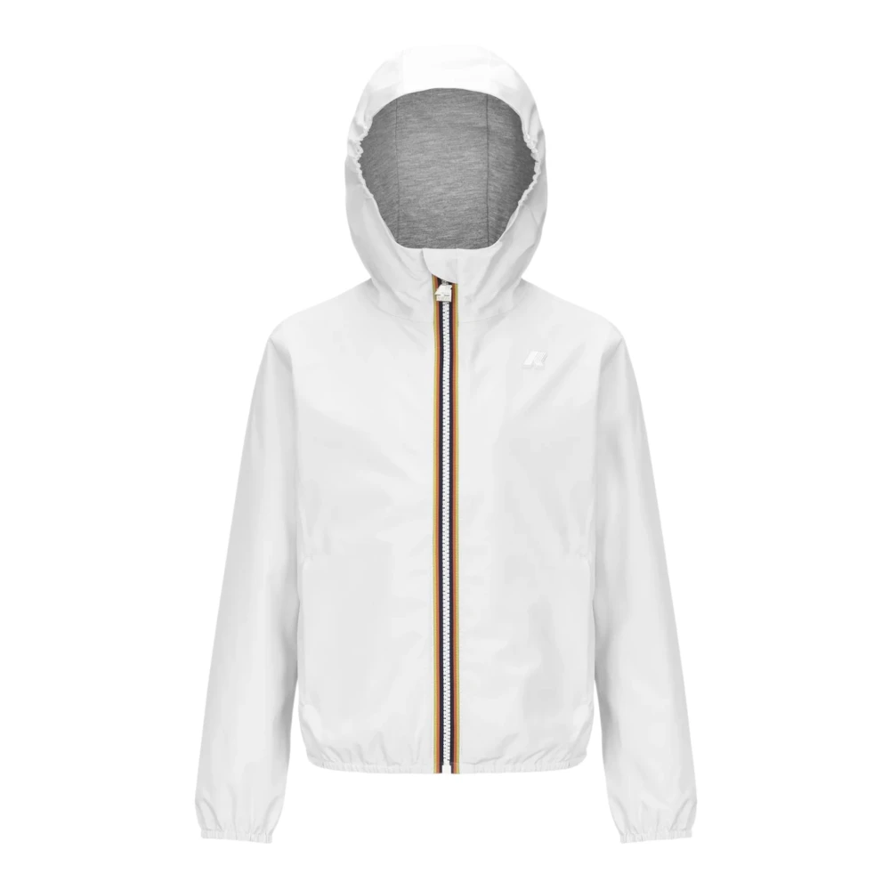K-Way Vrouw Wit Lily Stretch Poly Jersey Jas